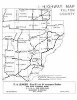 Fulton County Highway Map, Fulton County 1962